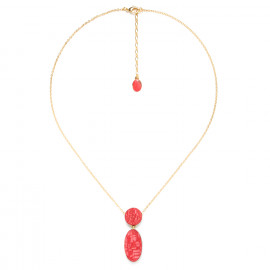 2 element necklace "Rouge" - Nature Bijoux
