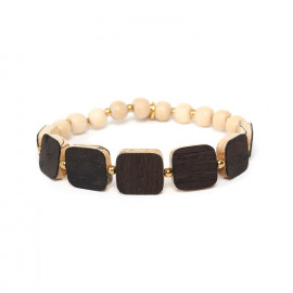 stretch bracelet "Wenge" - Nature Bijoux