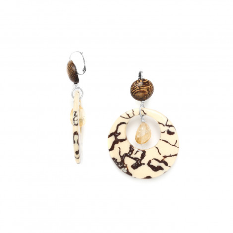 gypsy earrings with drop "Wildlife"