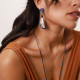 asymmetric earrings "Abyss" - Nature Bijoux