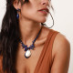 lapis lazuli necklace with pendant "Abyss" - Nature Bijoux