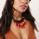statement necklace "Poisson rouge" - 