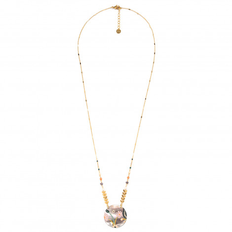 collier long "Rose"