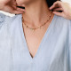 assorted stones necklace "Amelia" - 