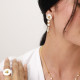 graduated mother of pearl post earrings "Olympe" - Franck Herval