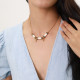 3 bone element necklace "Salome" - Franck Herval