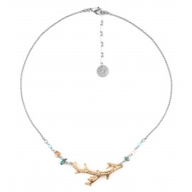 coral branch necklace "Nahia" - Franck Herval