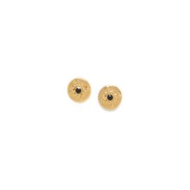 BYZANCE black simple post earrings - Olivolga