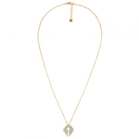 BYZANCE light blue long necklace