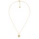 BYZANCE collier pendentif croix noir - 