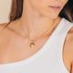 MANTRA LOVE medallion necklace lilac - Olivolga Bijoux