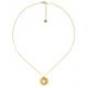 MANTRA LOVE medallion necklace freen - Olivolga Bijoux