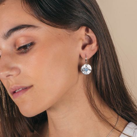MANTRA LOVE creoles earrings blue