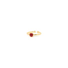 CONFETTIS adjustable ring garnet - Olivolga Bijoux