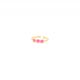 CONFETTIS 3 dots adjustable ring fuchsia - Olivolga Bijoux