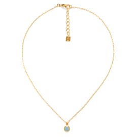 CONFETTIS short necklace blue dot - Olivolga Bijoux