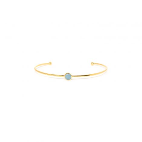 CONFETTIS bracelet jonc bleu
