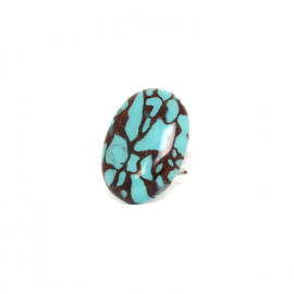 adjustable ring turquoise "Termite" - Nature Bijoux