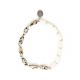 stretch bracelet jasper dalmatian olive bead "Les duos" - Nature Bijoux