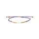 GOBI macrame bracelet violet thread "Les complices" - Franck Herval