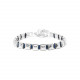 bracelet chaine bleu S "Ice cube" - 