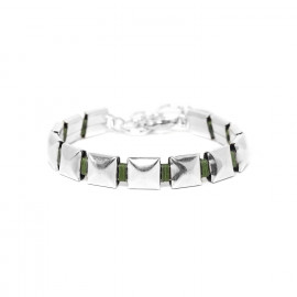 chain bracelet green M "Ice cube" - Ori Tao
