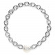 collier chaine anneaux fermoir nacre blanche "Unchain" - Ori Tao