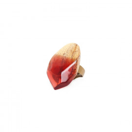 large ring tamarind "Sweet amber" - Nature Bijoux