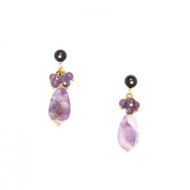 grape earrings "Purple rain" - Nature Bijoux