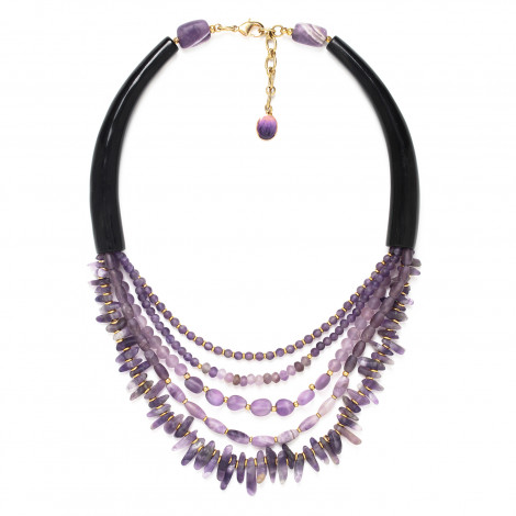 big necklace "Purple rain"