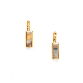 agate french hook earrings "Canyon" - 