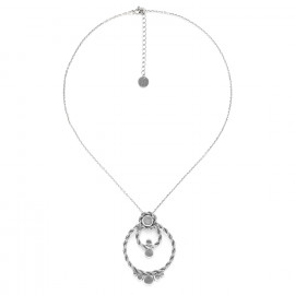 2 rings pendant necklace "Malaga" - Ori Tao