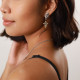 post earrings with openwork pendant "Urban tribe" - Ori Tao