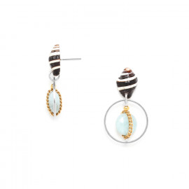 earrings with shell top "Barbade" - Nature Bijoux
