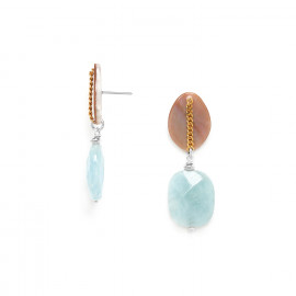 aquamarine earrings "Barbade" - Nature Bijoux