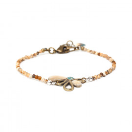 bracelet jaspe & fleur "Fleurs du desert" - Nature Bijoux