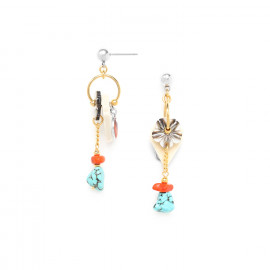elements on chain earrings "Formentera" - 