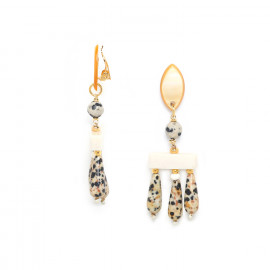 3 drops clip earrings "Karakorum" - 