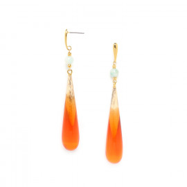 long drop earrings "Mandarine" - Nature Bijoux