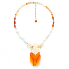pendant necklace "Mandarine" - Nature Bijoux
