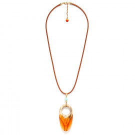 long necklace "Mandarine" - Nature Bijoux