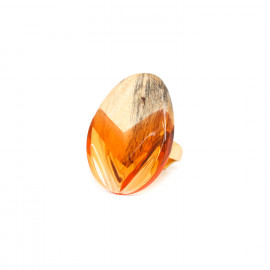 oval ring "Mandarine" - Nature Bijoux