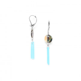 upcycled glass stick earrings "Mauna kai" - Nature Bijoux