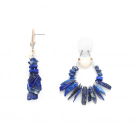 lapis fan earrings "Nautika" - Nature Bijoux