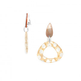 braided fibers clip earrings "Panama" - Nature Bijoux