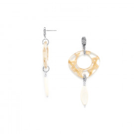 mother of pearl drop earrings "Panama" - Nature Bijoux