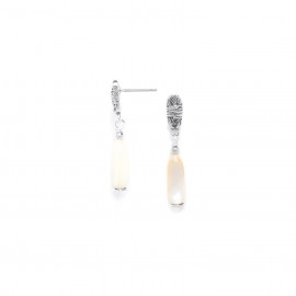 mother of pearl small earrings "Panama" - Nature Bijoux