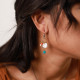 gypsy creole earrings "Formentera" - 