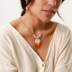 small pendant necklace "Mandarine" - Nature Bijoux