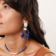 lapis fan earrings "Nautika" - 